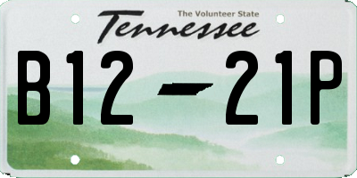 TN license plate B1221P