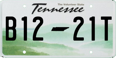 TN license plate B1221T
