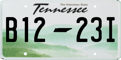 TN license plate B1223I