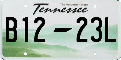 TN license plate B1223L