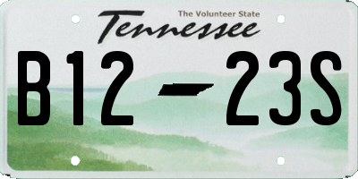 TN license plate B1223S