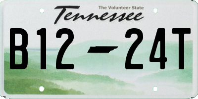 TN license plate B1224T