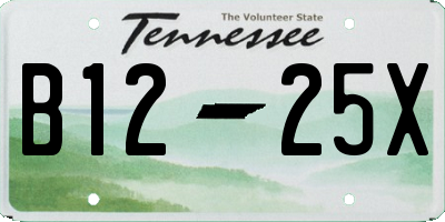 TN license plate B1225X