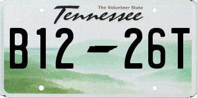 TN license plate B1226T