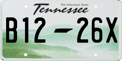 TN license plate B1226X