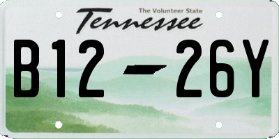 TN license plate B1226Y