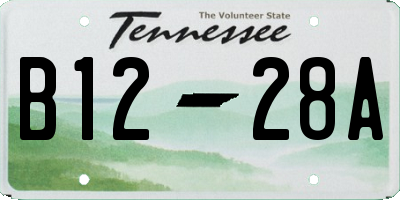 TN license plate B1228A