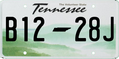 TN license plate B1228J