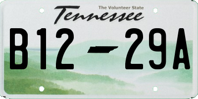 TN license plate B1229A