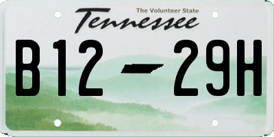 TN license plate B1229H