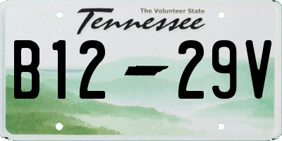 TN license plate B1229V