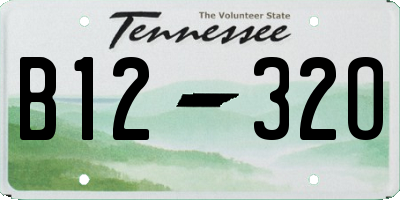 TN license plate B1232O