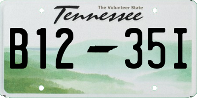 TN license plate B1235I