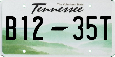 TN license plate B1235T