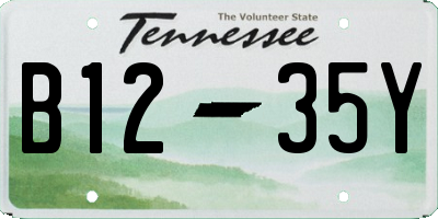 TN license plate B1235Y