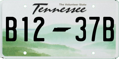 TN license plate B1237B