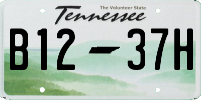 TN license plate B1237H