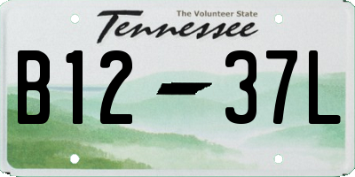 TN license plate B1237L
