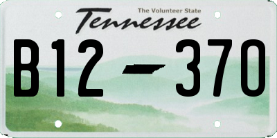 TN license plate B1237O