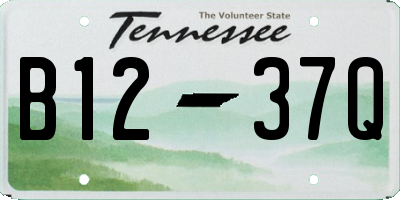 TN license plate B1237Q