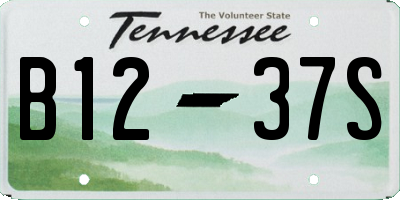 TN license plate B1237S