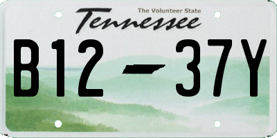 TN license plate B1237Y