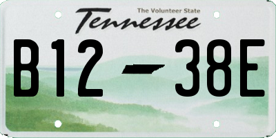 TN license plate B1238E