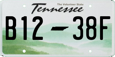 TN license plate B1238F