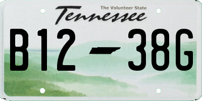 TN license plate B1238G