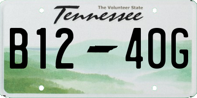 TN license plate B1240G