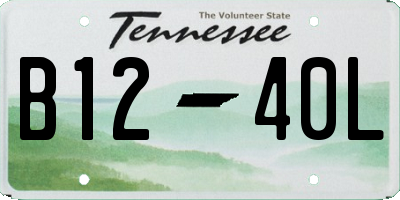 TN license plate B1240L