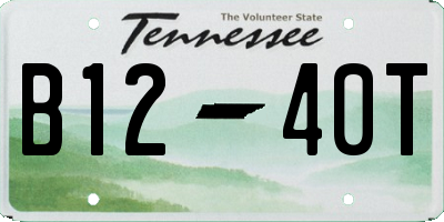 TN license plate B1240T