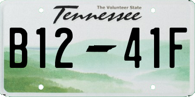 TN license plate B1241F
