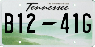 TN license plate B1241G