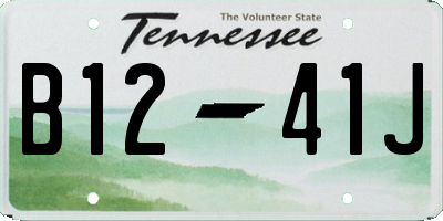 TN license plate B1241J