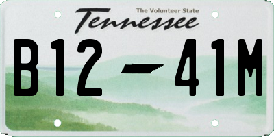 TN license plate B1241M