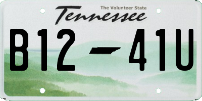 TN license plate B1241U