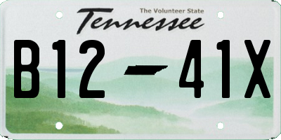 TN license plate B1241X