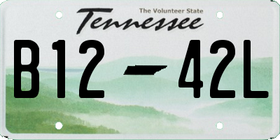 TN license plate B1242L