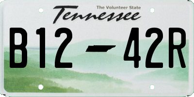 TN license plate B1242R