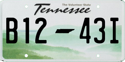 TN license plate B1243I