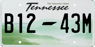 TN license plate B1243M