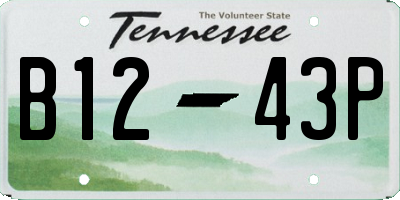 TN license plate B1243P