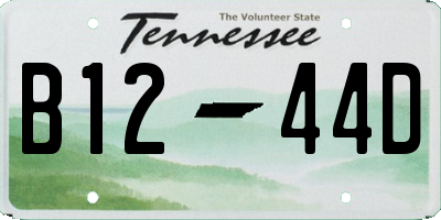 TN license plate B1244D
