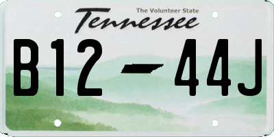 TN license plate B1244J