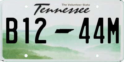 TN license plate B1244M