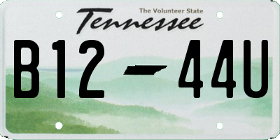TN license plate B1244U