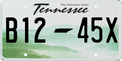 TN license plate B1245X