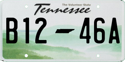 TN license plate B1246A