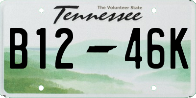 TN license plate B1246K